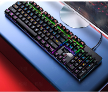 Silver Eagle ZK3 Mechanical Gaming Keyboard with Green & Black Axis Switches, Wired USB Computer Accessory