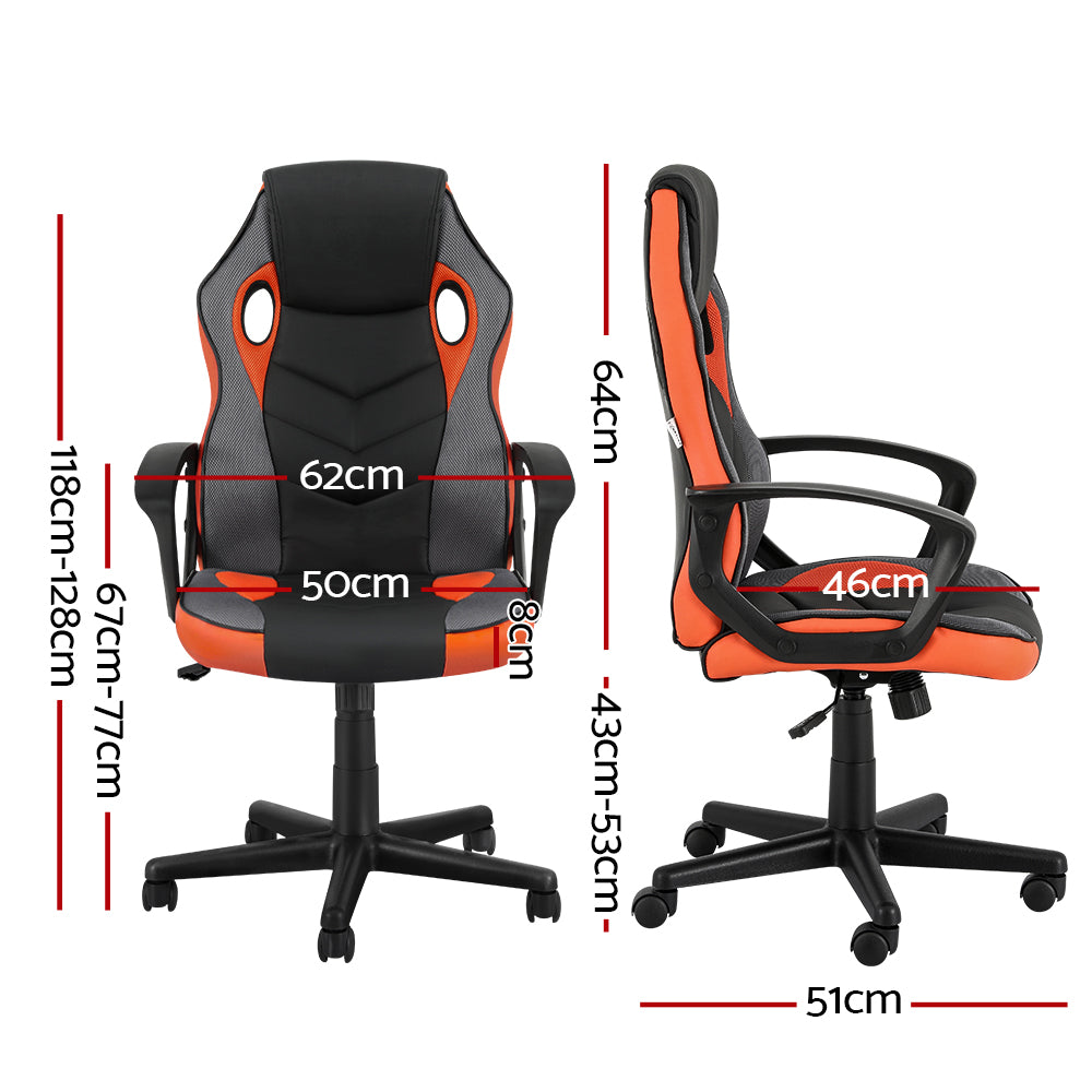NNEDSZ Gaming Office Chair Computer Executive Racing Chairs High Back Orange-1