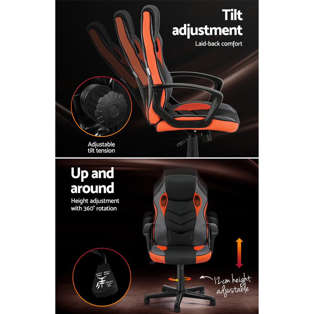 NNEDSZ Gaming Office Chair Computer Executive Racing Chairs High Back Orange-4