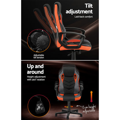 NNEDSZ Gaming Office Chair Computer Executive Racing Chairs High Back Orange-4