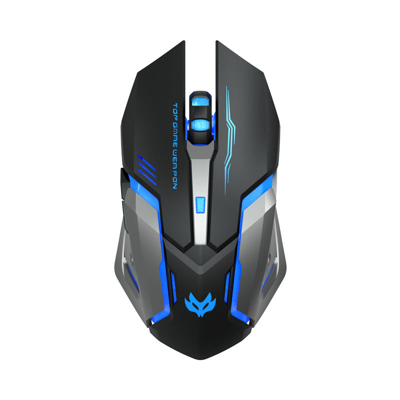 Wireless Charging Silent Gaming Mouse with Mechanical Switches – Ergonomic Design, High Precision Sensor, Adjustable DPI, LED Lighting, Long Battery Life, Compatible with PC and Mac